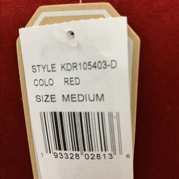 New Copper Key Girls Velvet Dress Red Medium - Picture 4 of 7